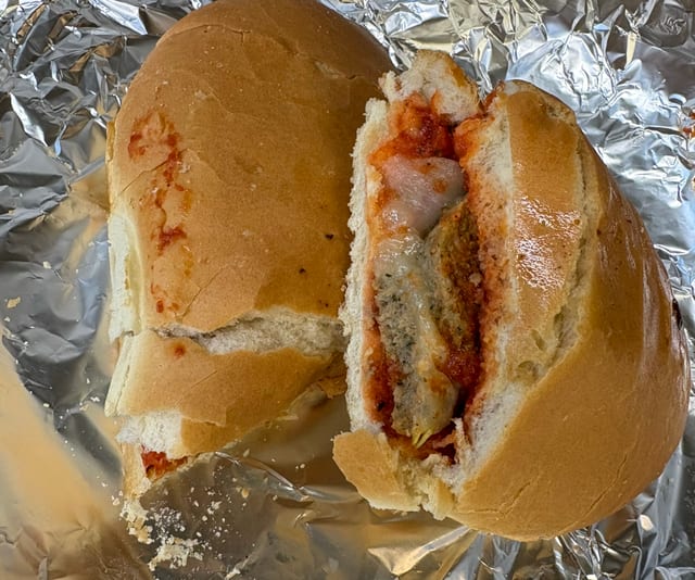Neat Meatball Sub.
